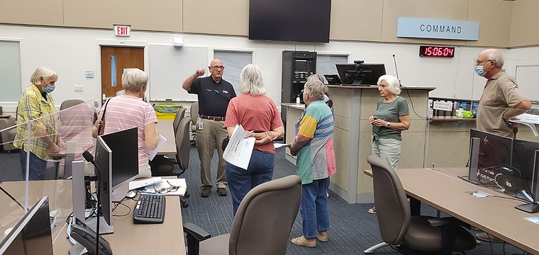 CERT tours the Emergency Operation Center