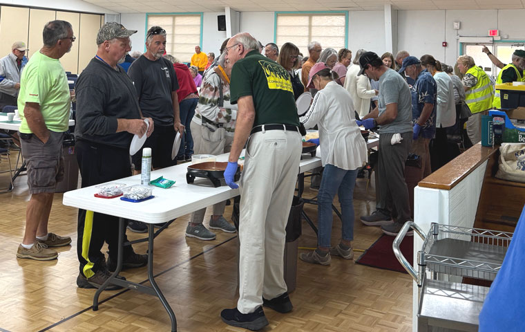 Well-attended CERT breakfast on January 13, 2025