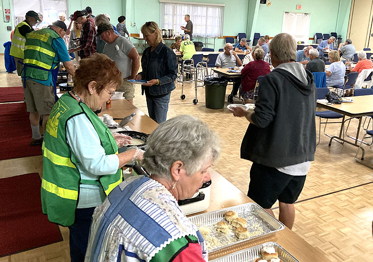 CERT breakfast at Trailer Estates