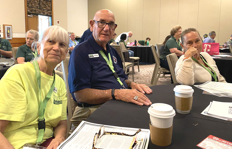 TE members are photographed August 15, 2024 at the CERT Conference in Coral Gables.