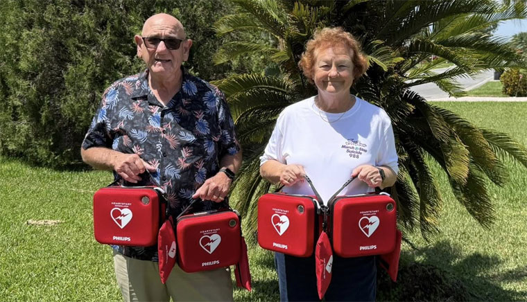 Automated External Defibrillators (AEDs) donated to Trailer Estates CERT