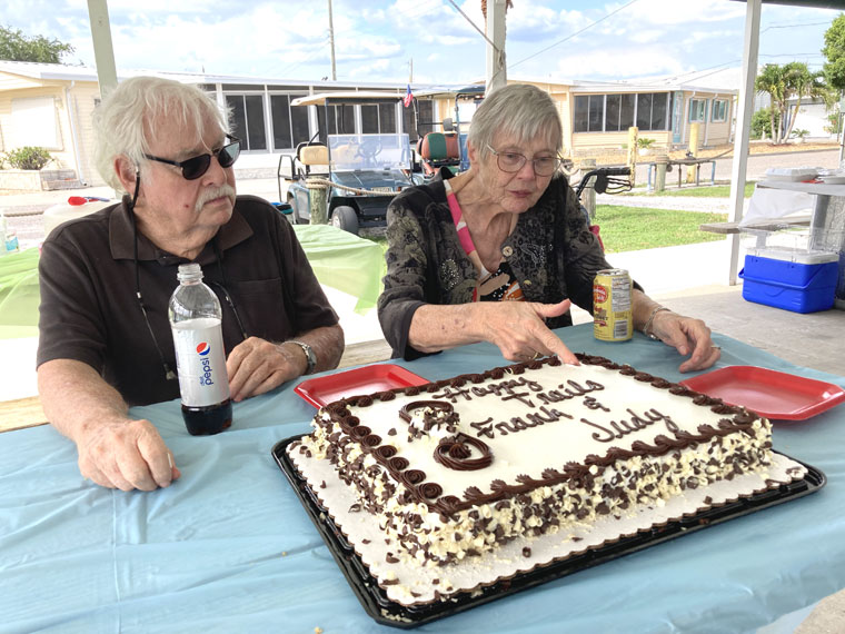 Frank Judy Reidell going away party