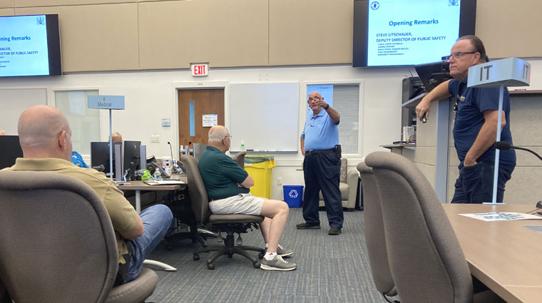 MCESG monthly meeting at EOC.