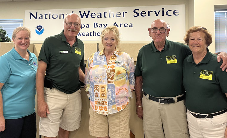 Trailer Estates CERT tour of National Weather Service in Ruskin