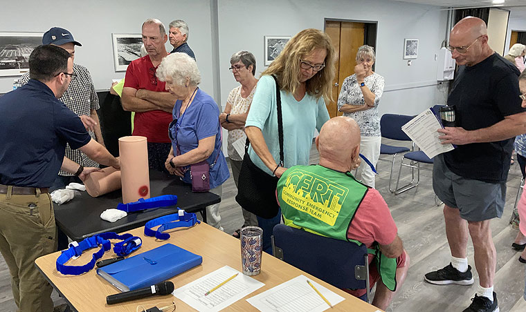 Stop the Bleed class at Trailer Estates