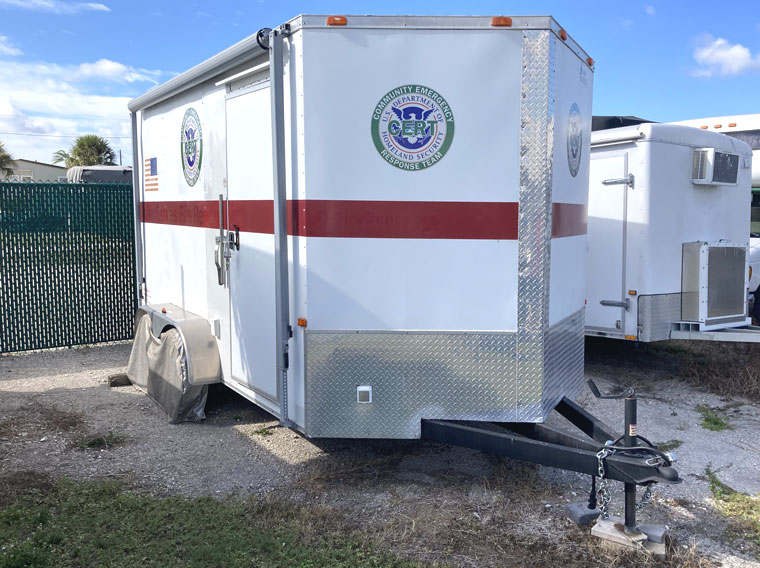 Outside image of Trailer Estates CERT Triage Trailer